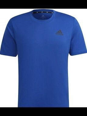Adidas Crewneck Tee Mens Size: Medium Color: Royal Blue with Black Logo NWT